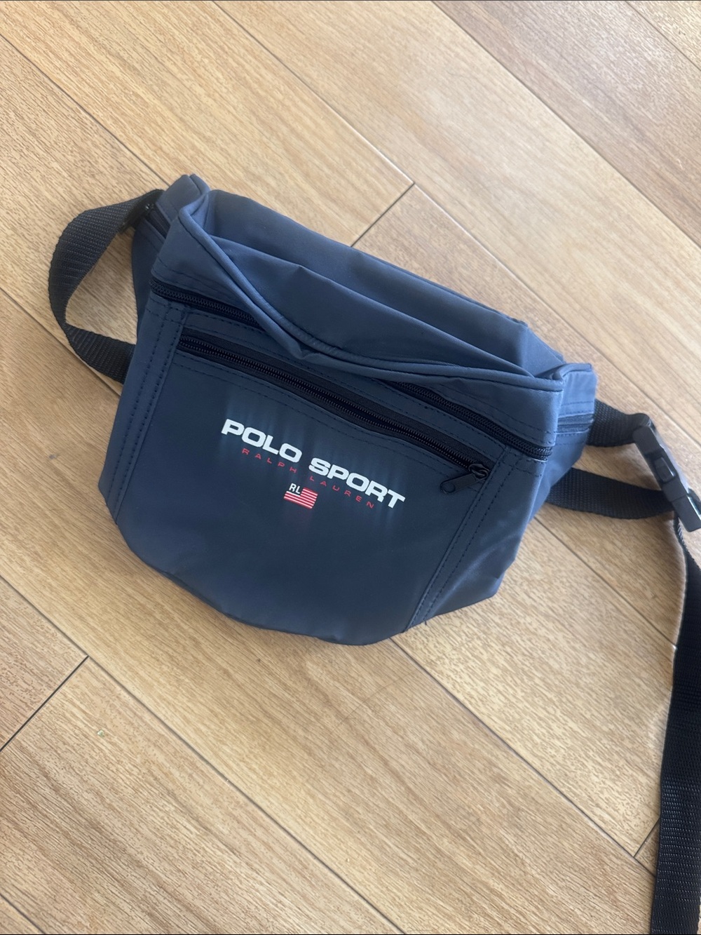 Polo by Ralph Lauren Navy Polo Sport Waist Bag. Brand new vtg